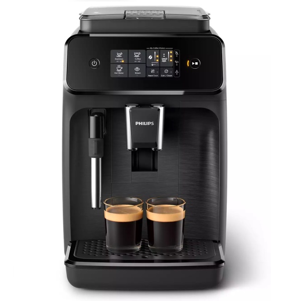 Espressor Philips Automat 15 Bar 2 Bauturi Afisaj Tactil Rezervor 1.8L Setare Eco Sistem Classic De Spumare A Laptelui Negru EP1220/00 41503741